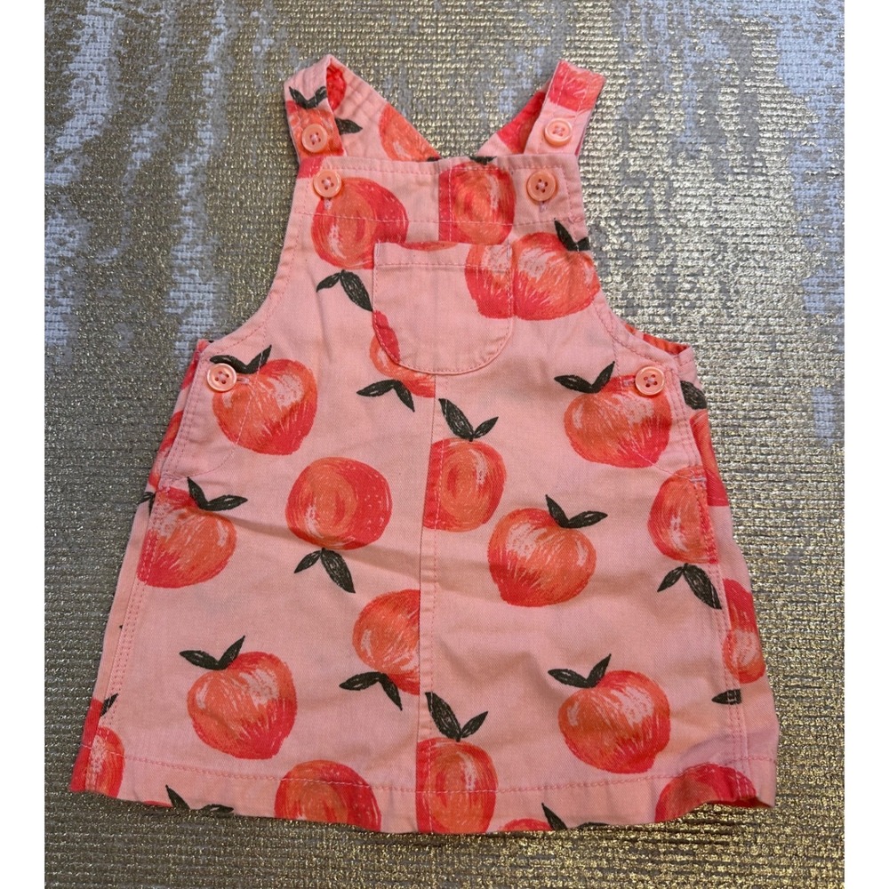 JUST ONE YOU CARTERS Pink/Orange Cotton Southern Peaches Summer Jumper 6 Months